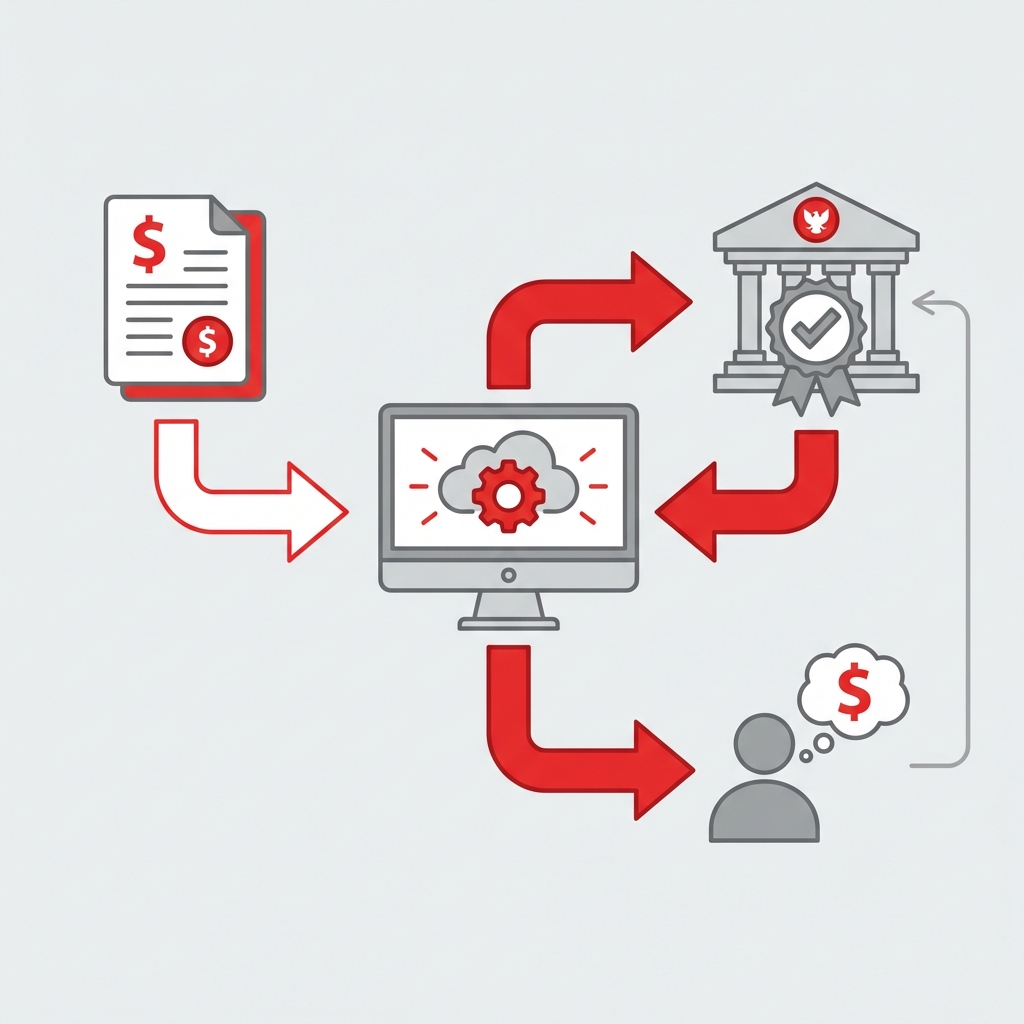 AutoCount AIP e-Invoice Submission Flow visualization